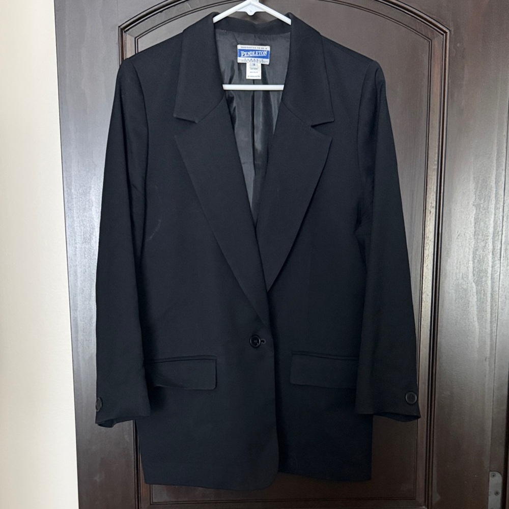 Vintage Pendleton Women's Classic Black Blazer